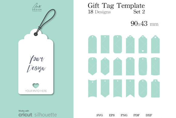 Download 18 Gift Tag Templates SVG Cut File - Premium Resources
