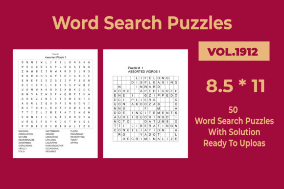 Download Word Search Puzzles Vol 1912 - 1912 Collection