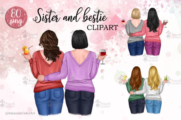 Download Sister and Bestie Clipart - Sister Collection