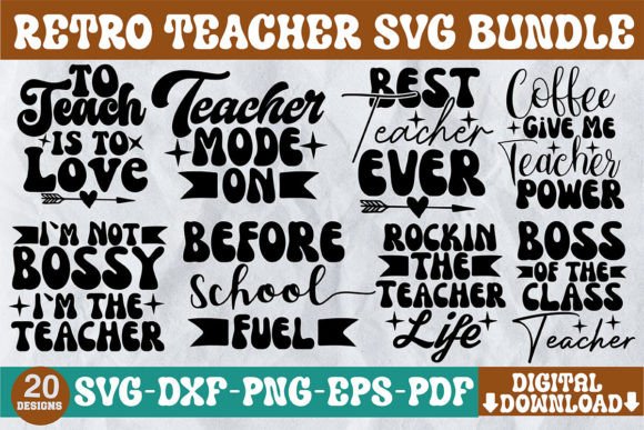 Download Retro Teacher SVG Bundle - Retro teacher svg bundle Collection